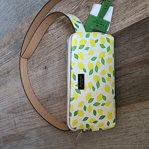 NWT L/Xl Kate Spade lemon belt bag